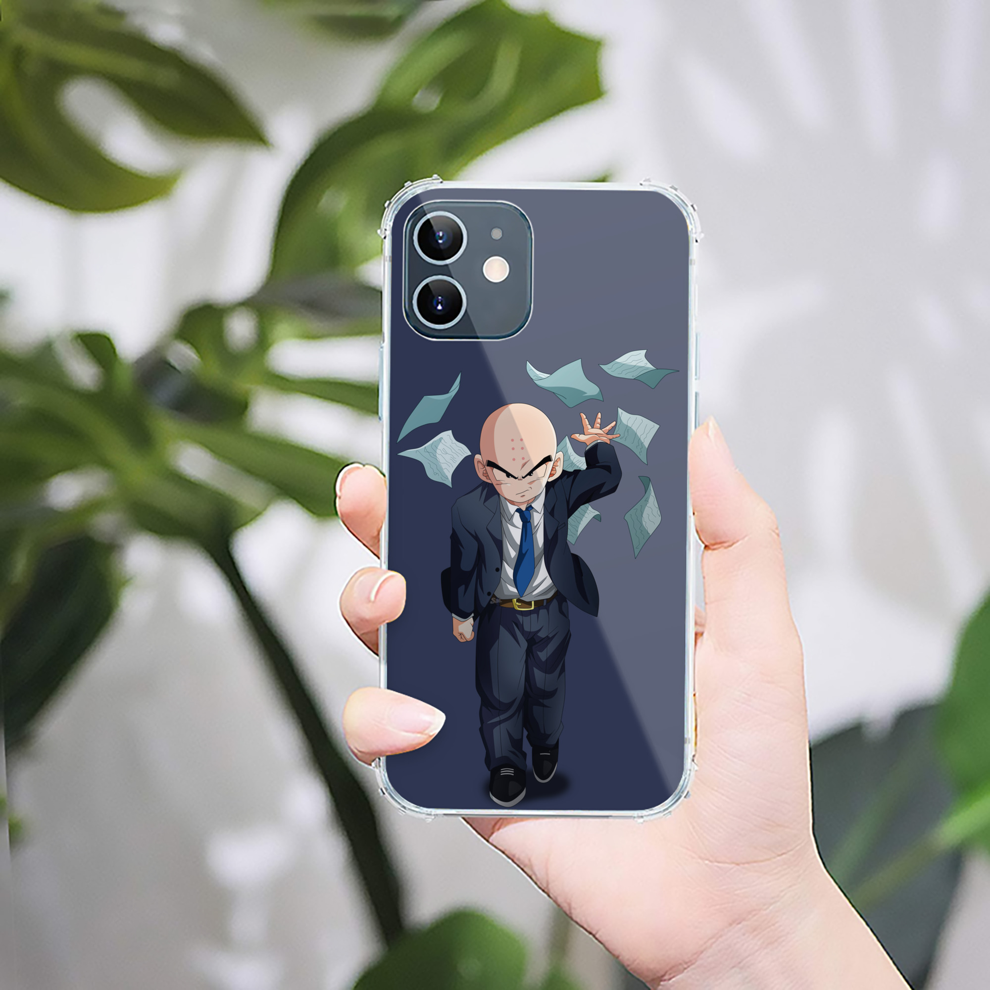 （画像用） ドラゴンボール クリリン DRAGON BALL krillin 【iPhone 12シリーズ対応】透明スマホケース（クリアソフトケース）